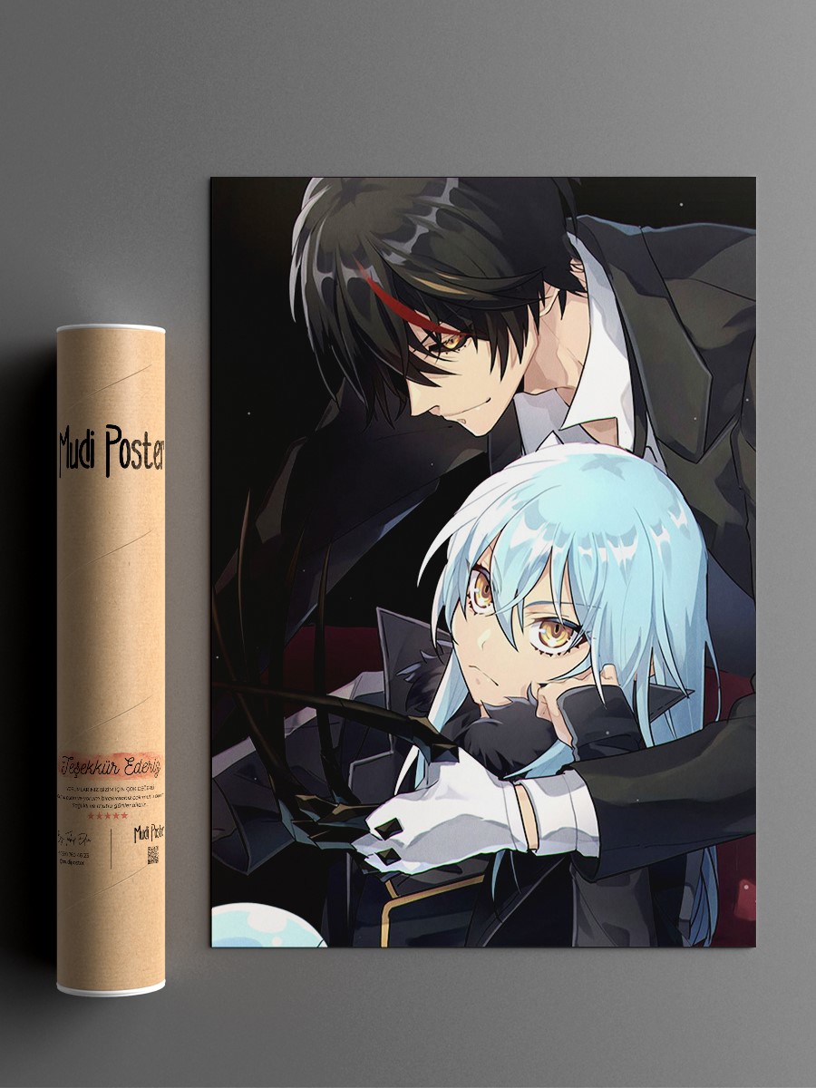 rimuru tempest slime Anime Poster Çerçevesiz Yüksek Kalite Anime Duvar Poster