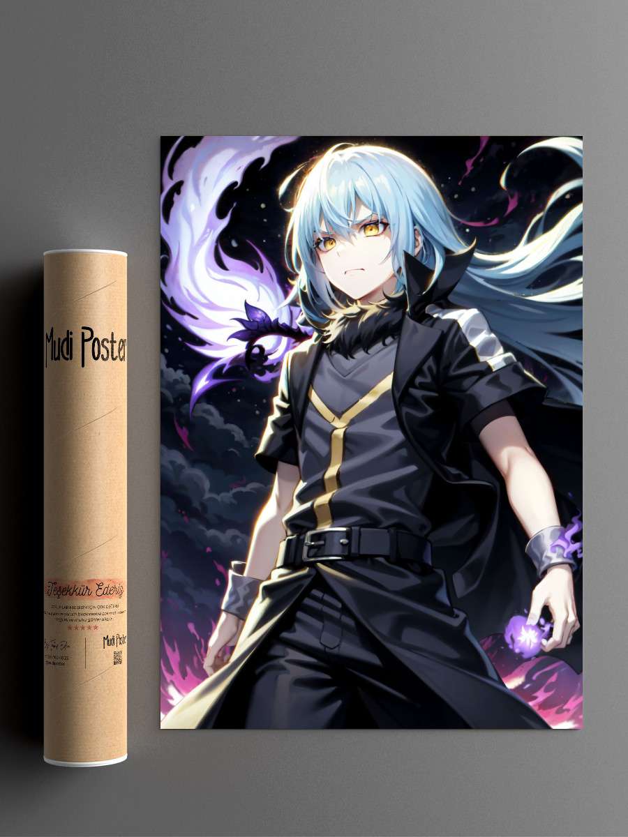 Rimuru Tempest Tensura Anime Poster Çerçevesiz Yüksek Kalite Anime Duvar Poster