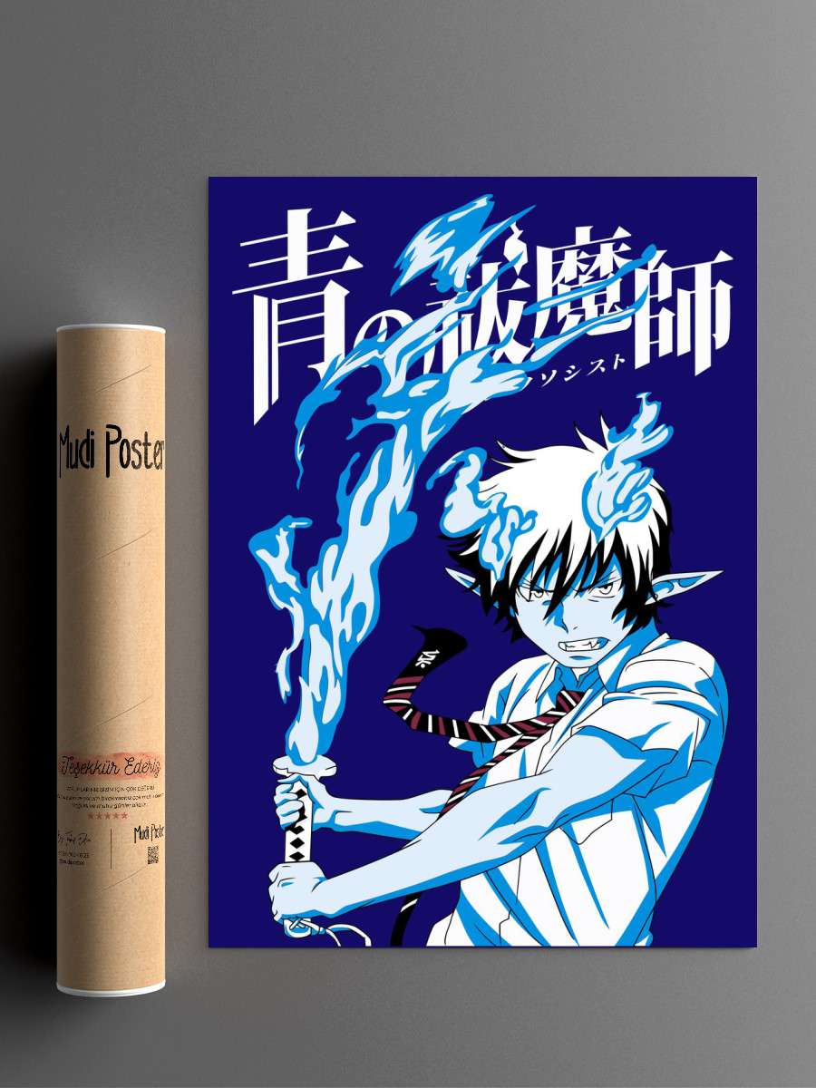 Rin Okumura Anime Poster Çerçevesiz Yüksek Kalite Anime Duvar Poster