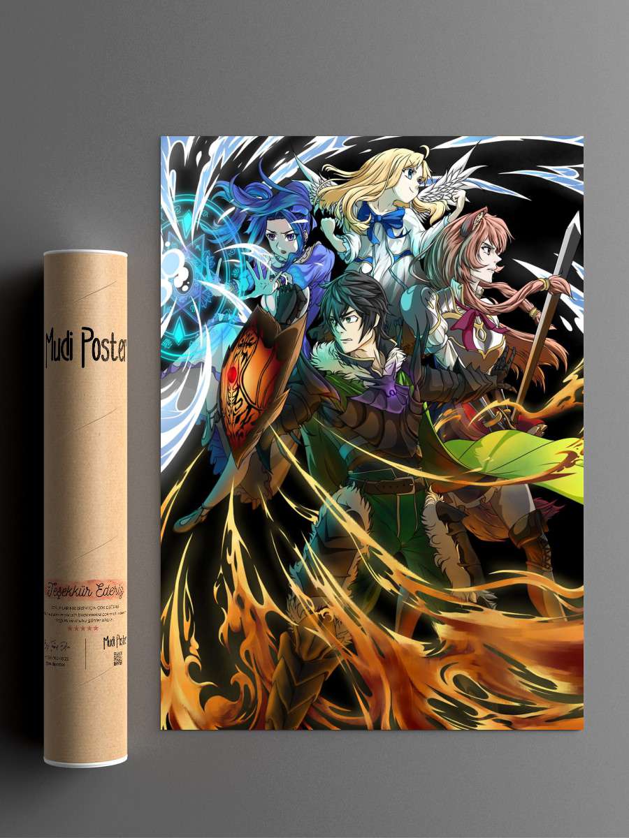 Rising Of Shield Hero Anime Poster Çerçevesiz Yüksek Kalite Anime Duvar Poster