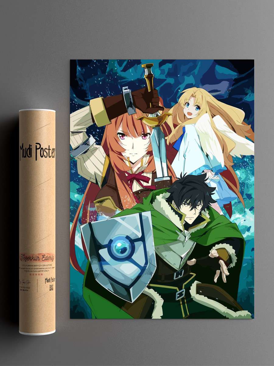 Rising Of The Shield Hero Anime Poster Çerçevesiz Yüksek Kalite Anime Duvar Poster