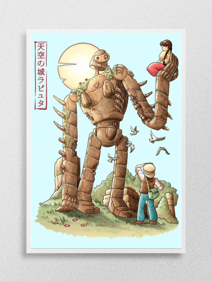 Robot in the Sky Anime Poster Çerçevesiz Yüksek Kalite Anime Duvar Poster