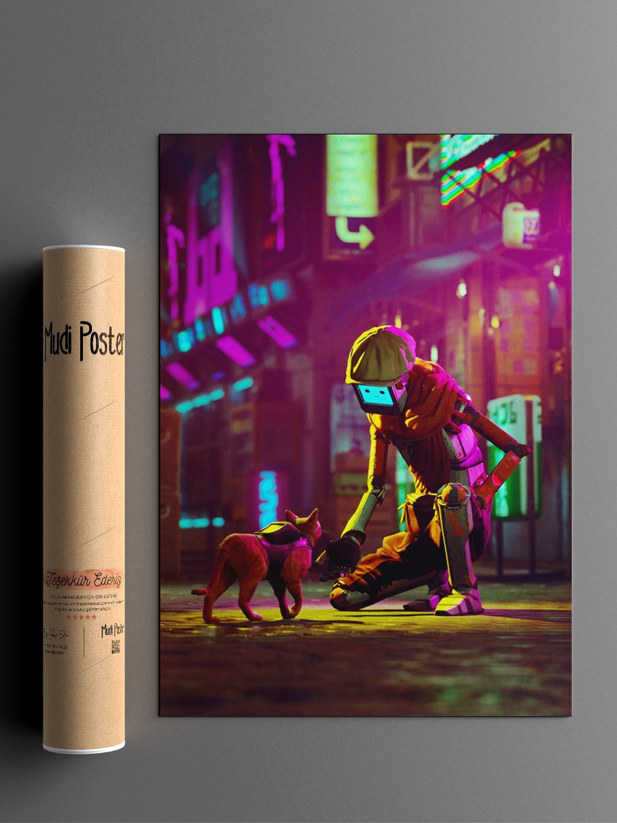 Robot Anime Poster Çerçevesiz Yüksek Kalite Anime Duvar Poster