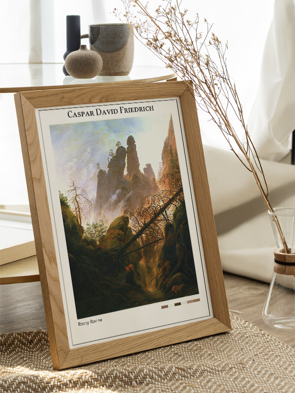 Caspar David Friedrich Rocky Ravine Poster
