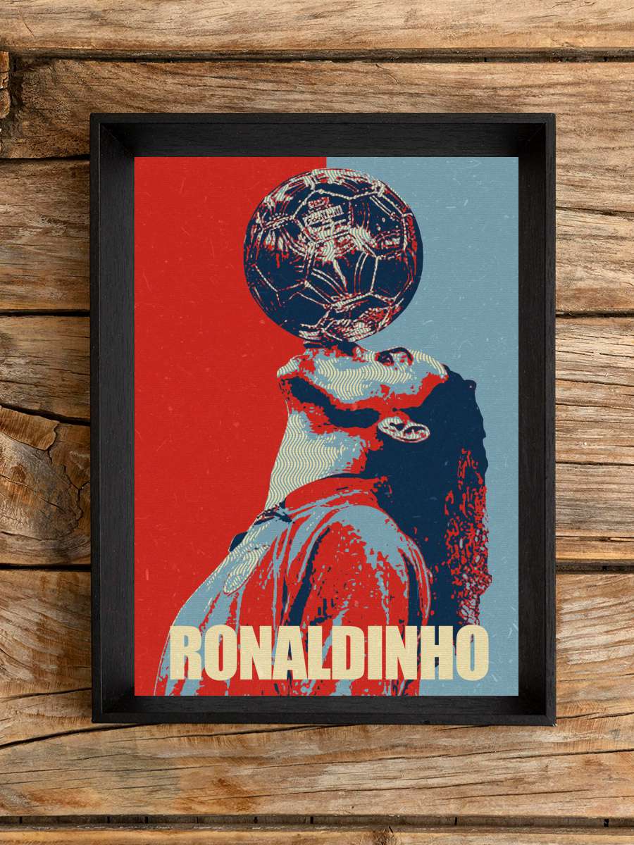 Ronaldinho Futbol Poster Çerçevesiz Yüksek Kalite Futbolcu Duvar Poster