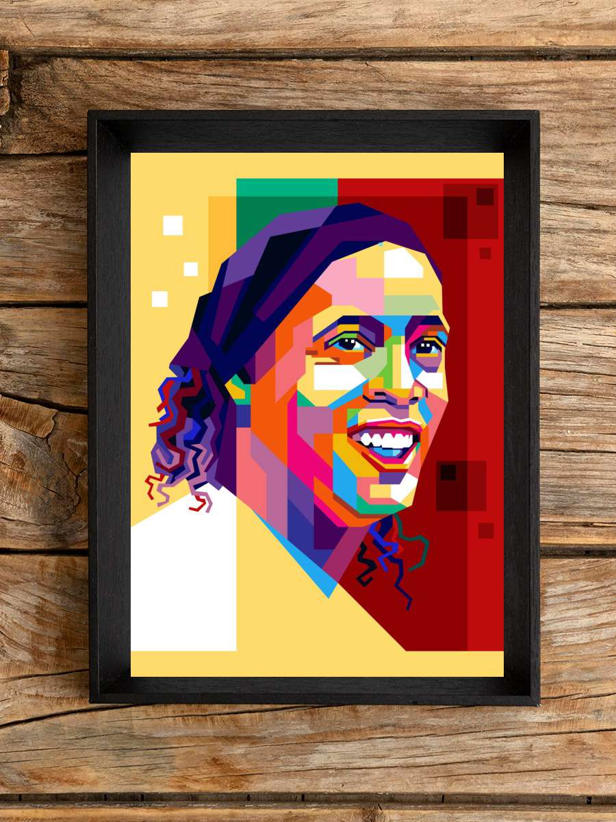 Ronaldinho Futbol Poster Çerçevesiz Yüksek Kalite Futbolcu Duvar Poster