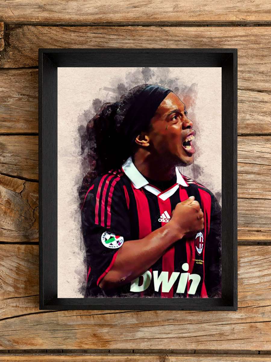 Ronaldinho Futbol Poster Çerçevesiz Yüksek Kalite Futbolcu Duvar Poster