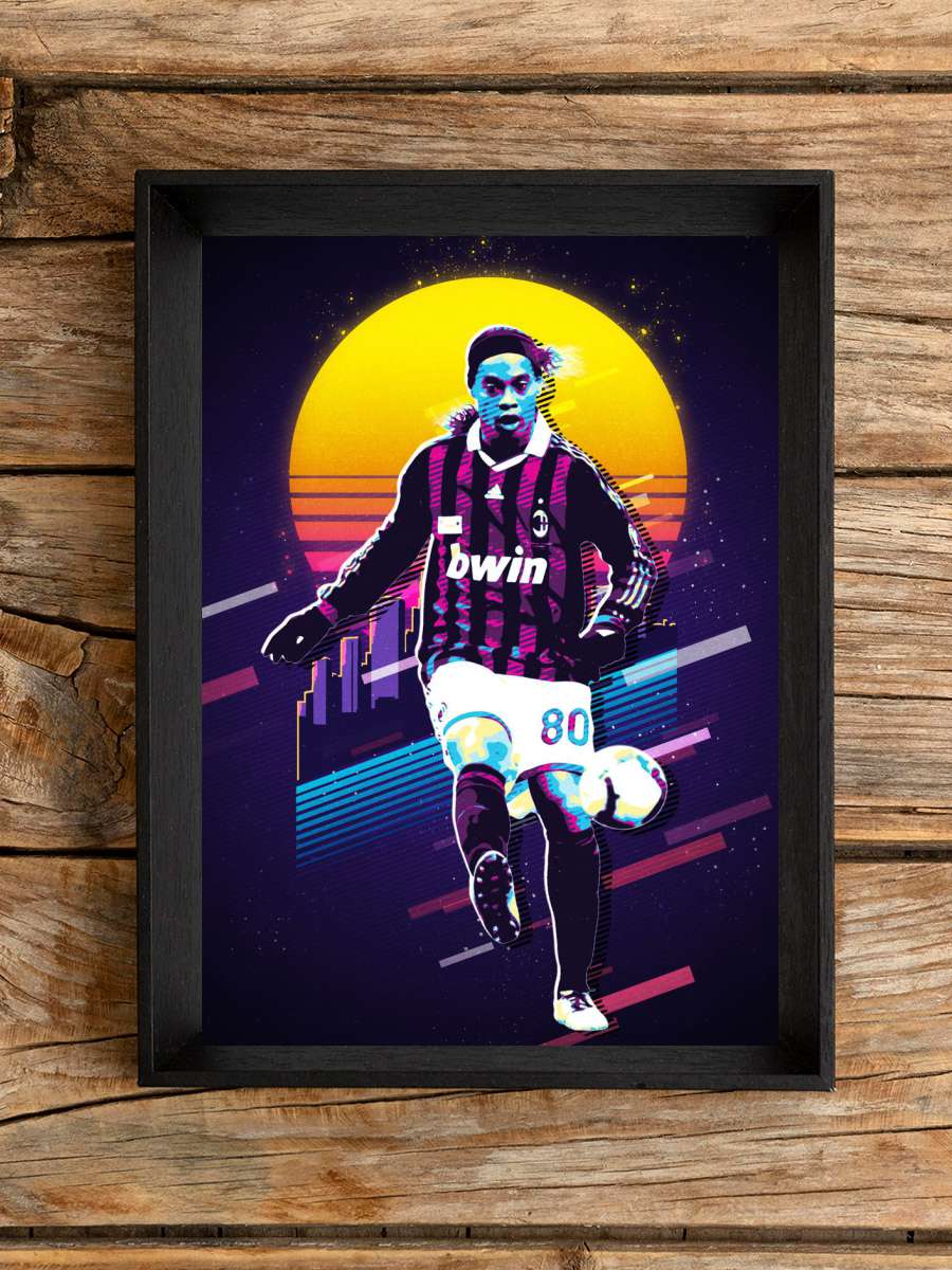 Ronaldinho Futbol Poster Çerçevesiz Yüksek Kalite Futbolcu Duvar Poster