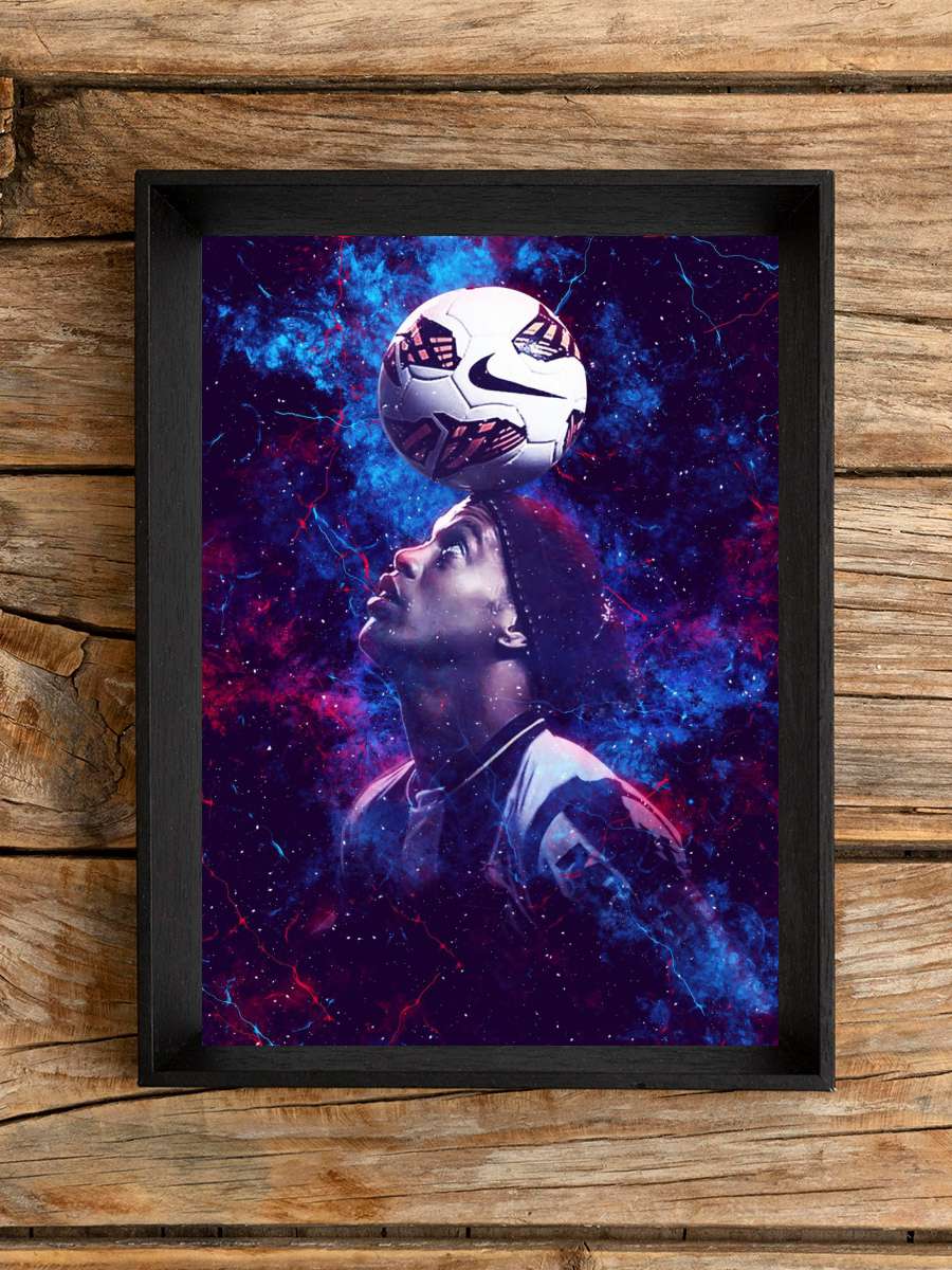 Ronaldinho Futbol Poster Çerçevesiz Yüksek Kalite Futbolcu Duvar Poster