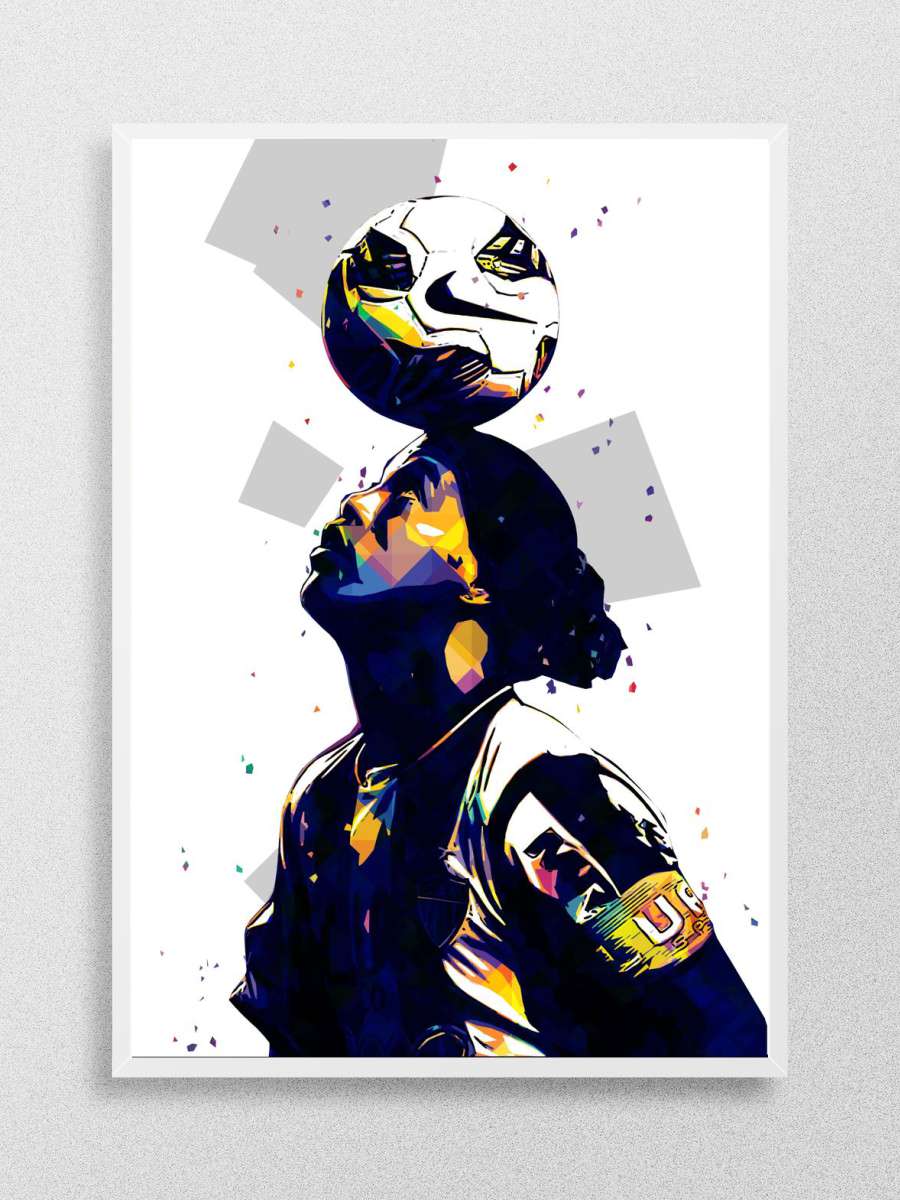 Ronaldinho Futbol Poster Çerçevesiz Yüksek Kalite Futbolcu Duvar Poster