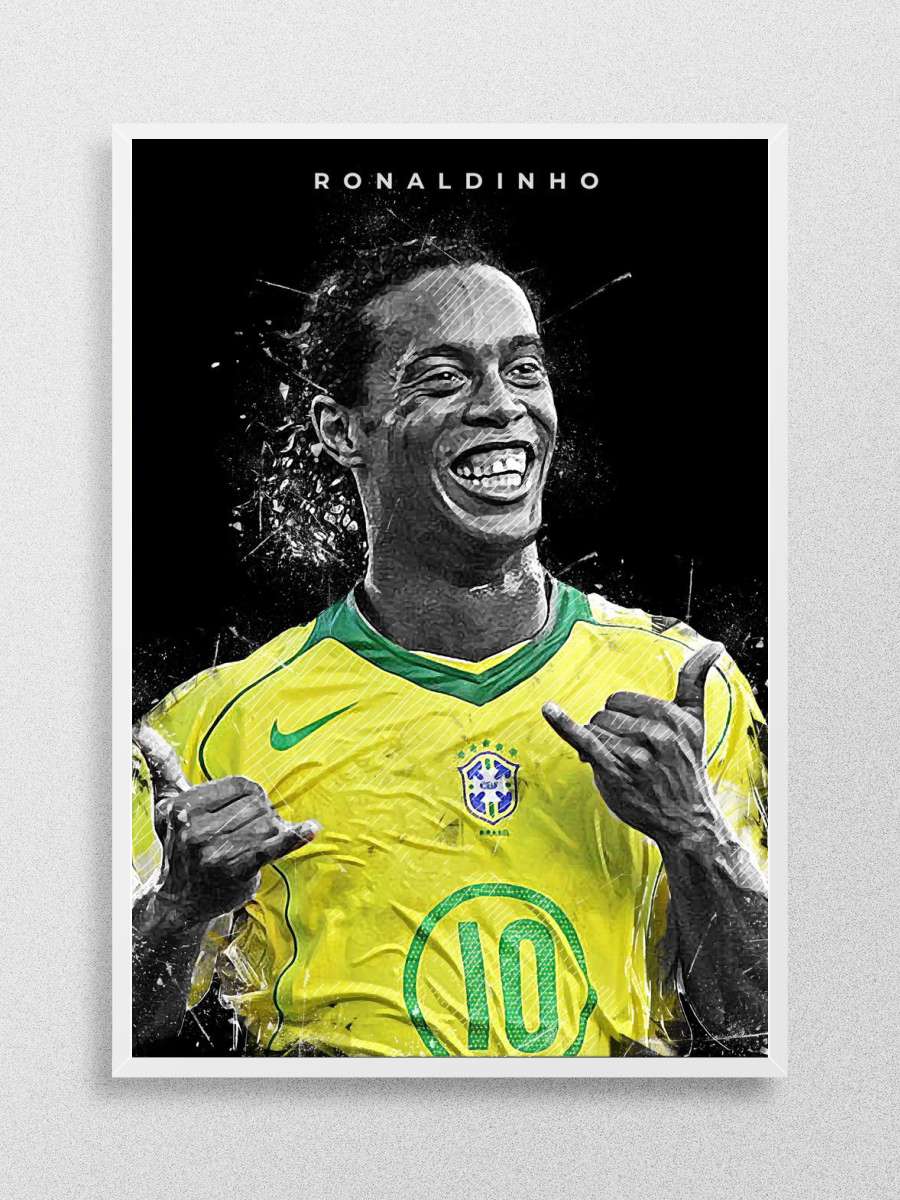 Ronaldinho Futbol Poster Çerçevesiz Yüksek Kalite Futbolcu Duvar Poster