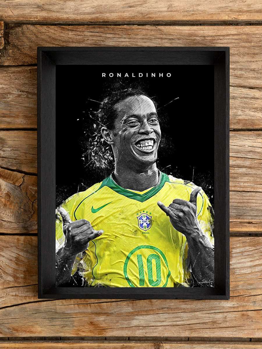 Ronaldinho Futbol Poster Çerçevesiz Yüksek Kalite Futbolcu Duvar Poster