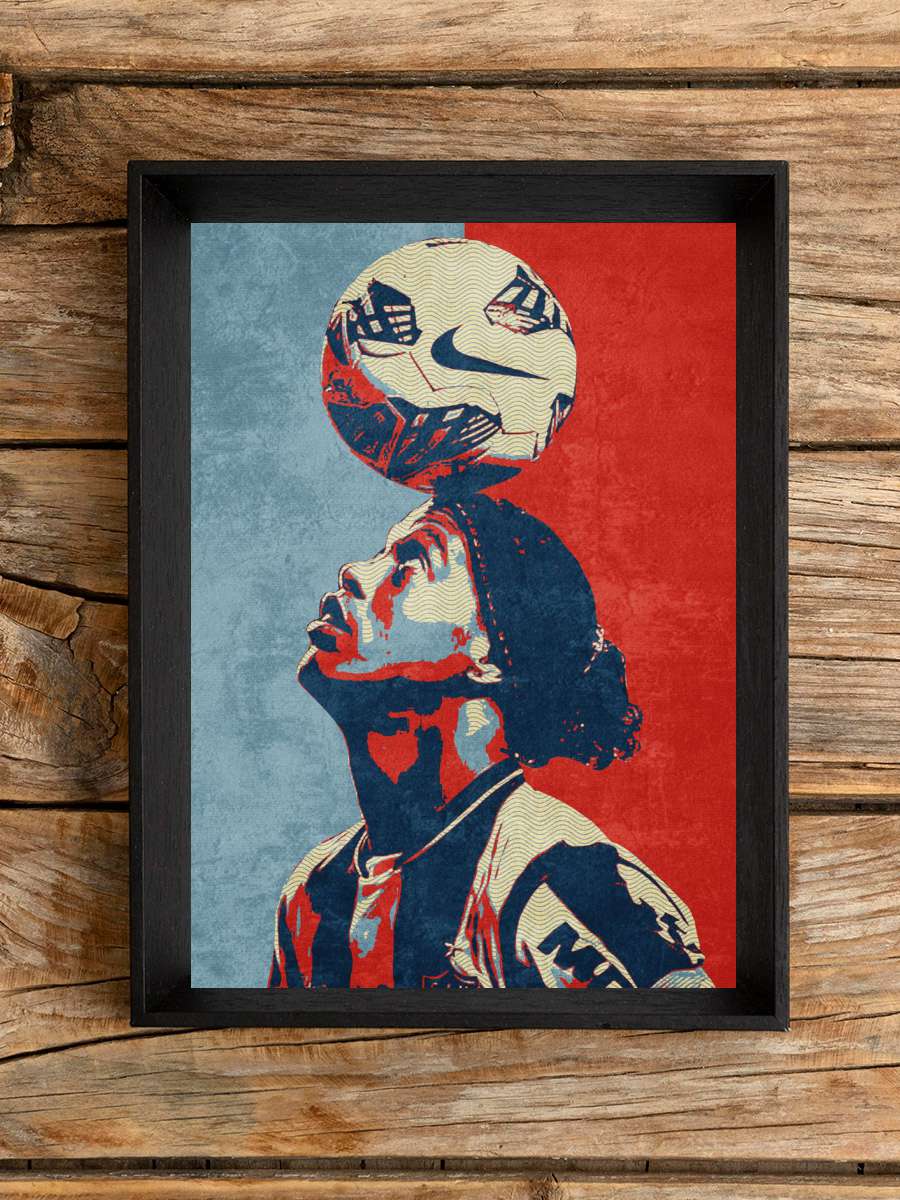 ronaldinho Futbol Poster Çerçevesiz Yüksek Kalite Futbolcu Duvar Poster