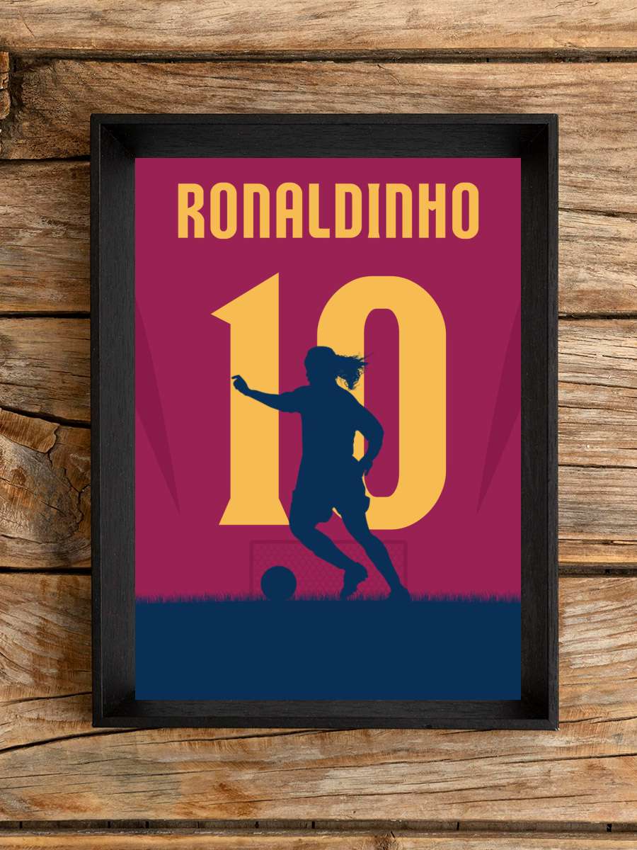 Ronaldinho Futbol Poster Çerçevesiz Yüksek Kalite Futbolcu Duvar Poster
