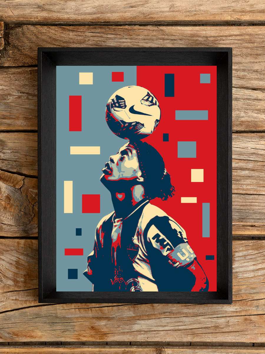 Ronaldinho Futbol Poster Çerçevesiz Yüksek Kalite Futbolcu Duvar Poster