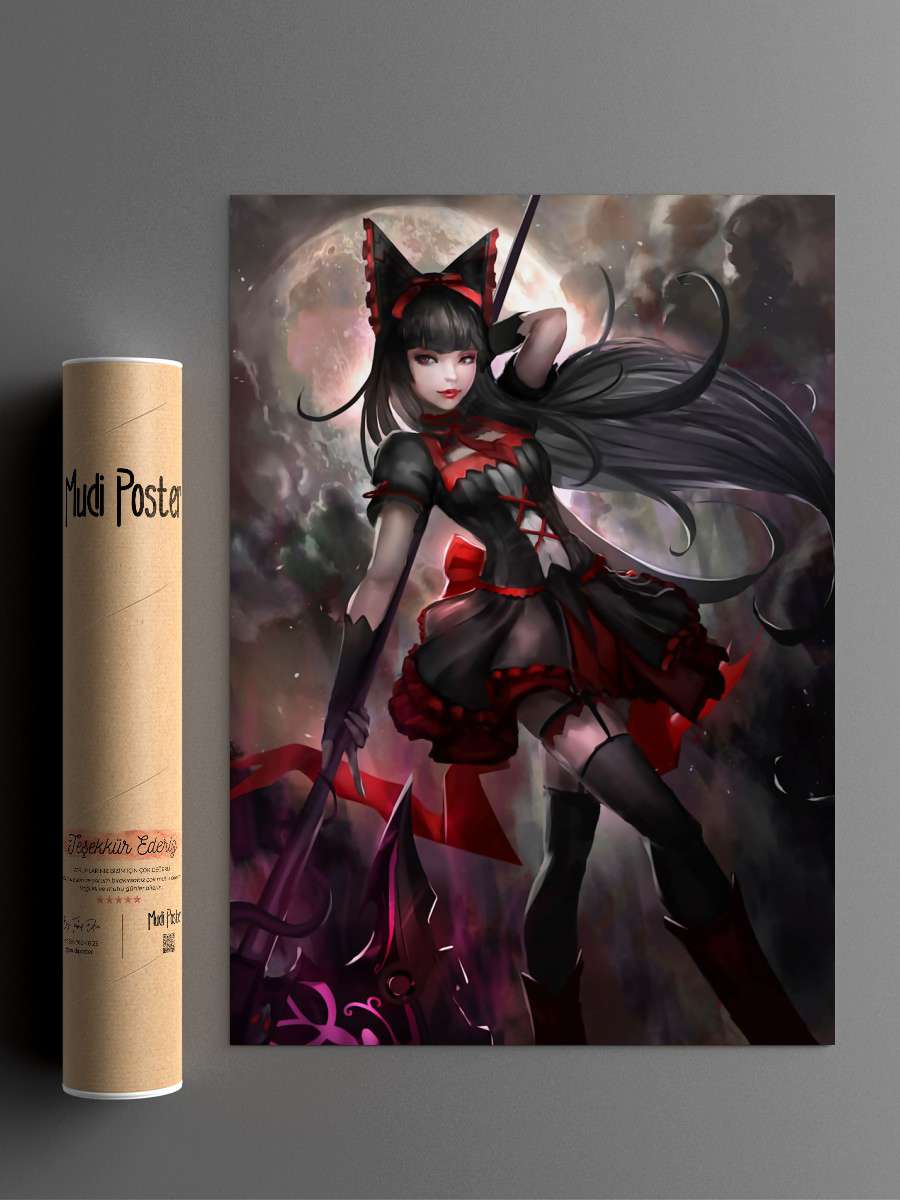 Rory Mercury Anime Poster Çerçevesiz Yüksek Kalite Anime Duvar Poster
