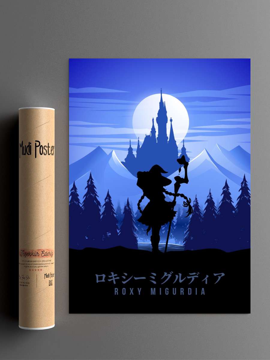 Roxy Mushoku Tensei Anime Poster Çerçevesiz Yüksek Kalite Anime Duvar Poster
