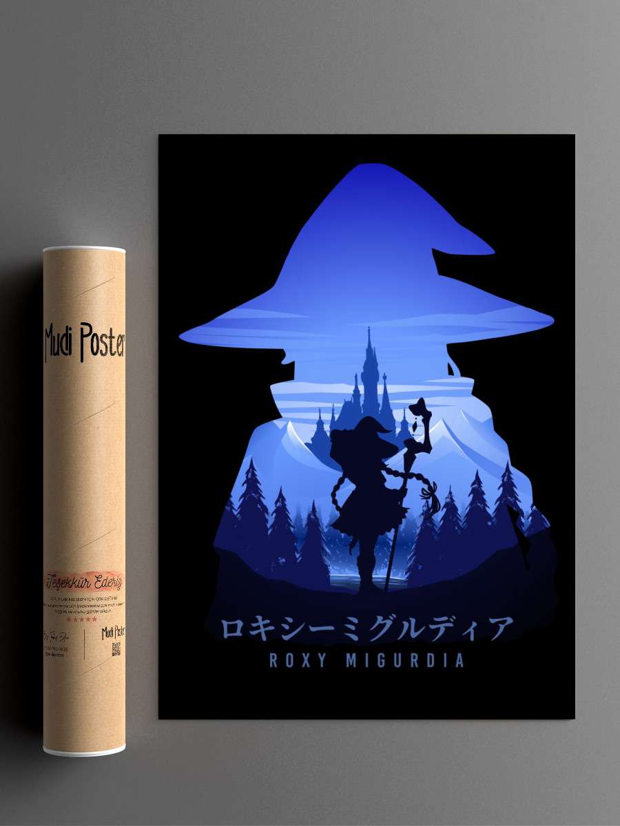 Roxy Mushoku Tensei Anime Poster Çerçevesiz Yüksek Kalite Anime Duvar Poster