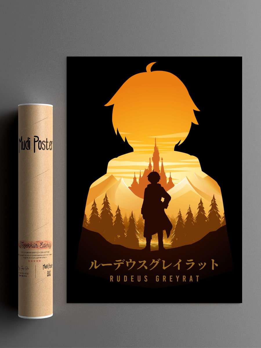 Rudeus Mushoku Tensei Anime Poster Çerçevesiz Yüksek Kalite Anime Duvar Poster