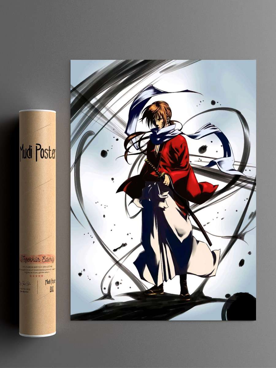 Rurouni Kenshin Anime Poster Çerçevesiz Yüksek Kalite Anime Duvar Poster