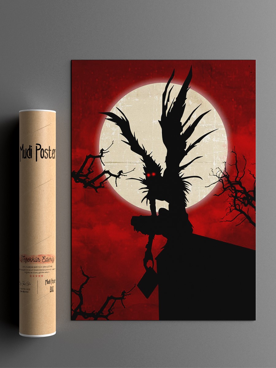 Ryuk Death Anime Anime Poster Çerçevesiz Yüksek Kalite Anime Duvar Poster