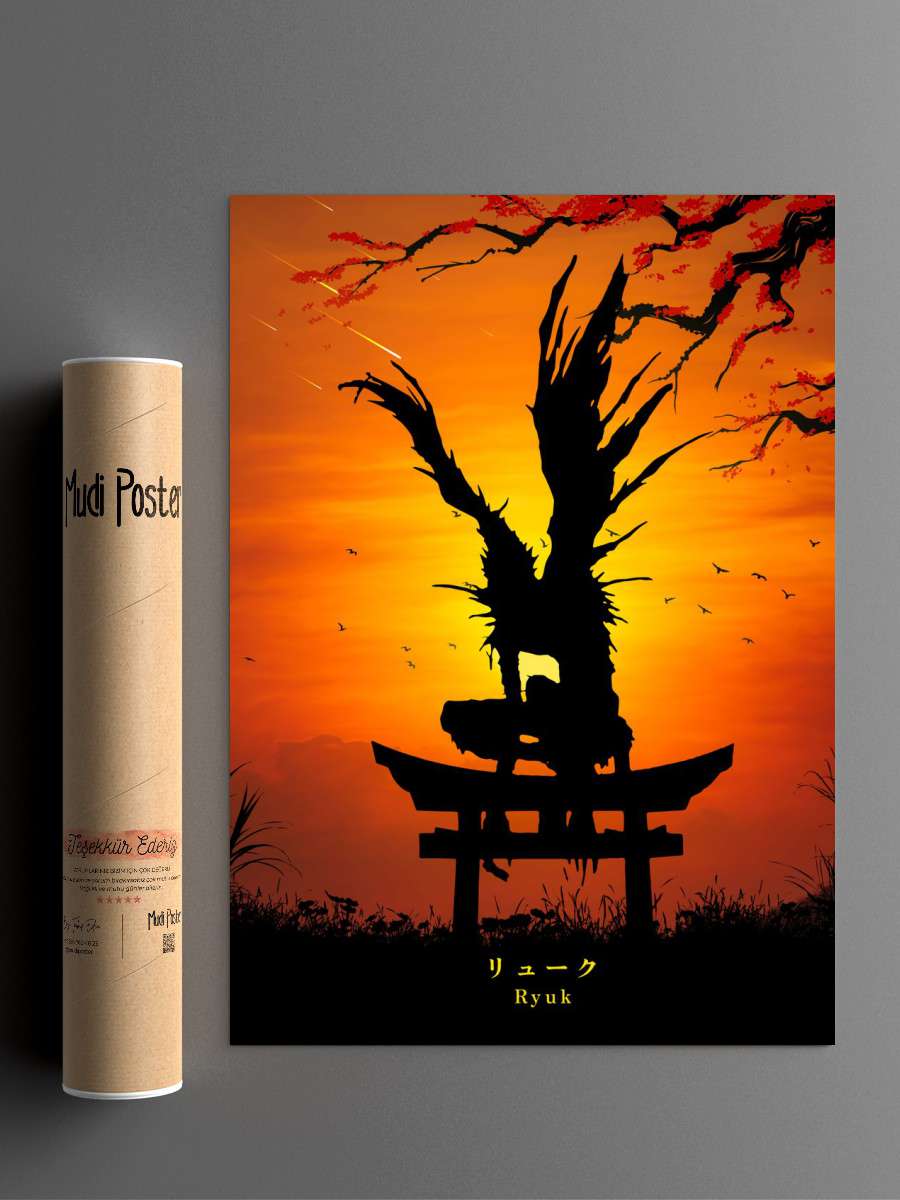 Ryuk Anime Poster Çerçevesiz Yüksek Kalite Anime Duvar Poster