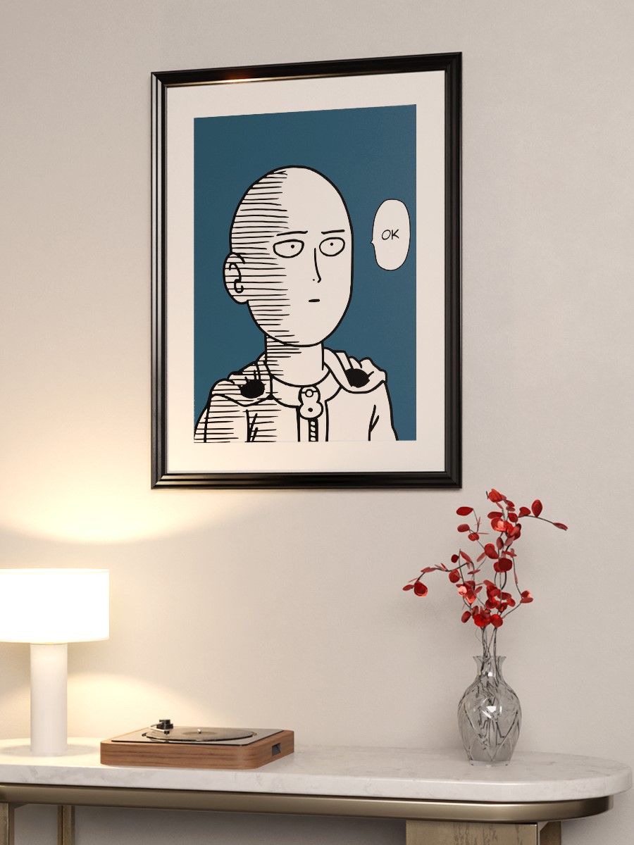 Saitama One Punch MAN Anime Poster Çerçevesiz Yüksek Kalite Anime Duvar Poster