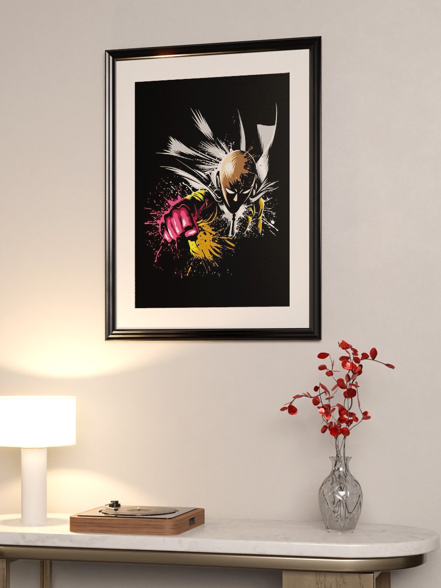 Saitama Punch Anime Poster Çerçevesiz Yüksek Kalite Anime Duvar Poster
