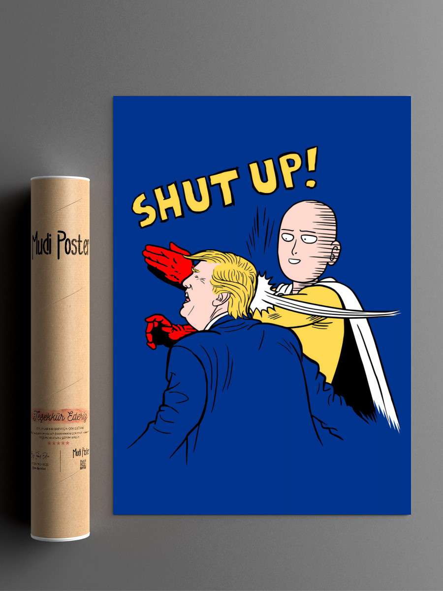 Saitama Slap Anime Poster Çerçevesiz Yüksek Kalite Anime Duvar Poster