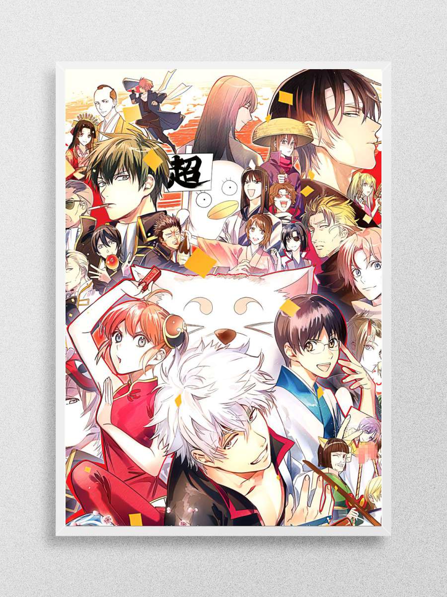 Sakata Gintoki Gintama Anime Poster Çerçevesiz Yüksek Kalite Anime Duvar Poster