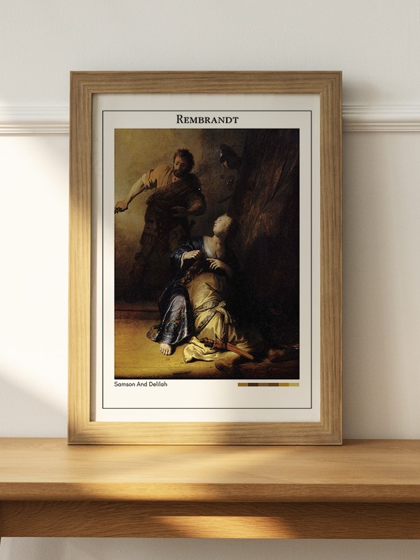 Rembrandt Samson And Delilah Poster