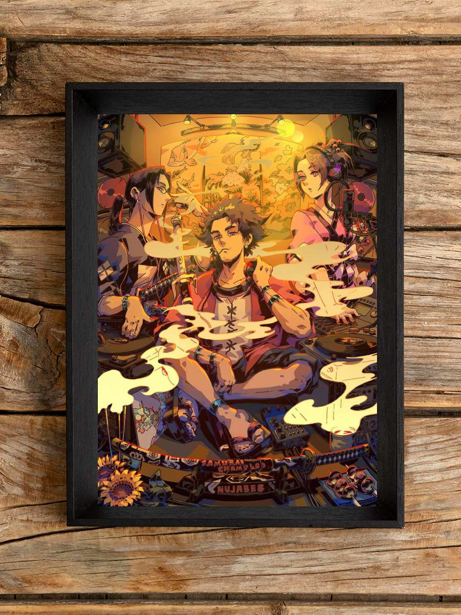 Samurai Champloo Anime Poster Çerçevesiz Yüksek Kalite Anime Duvar Poster