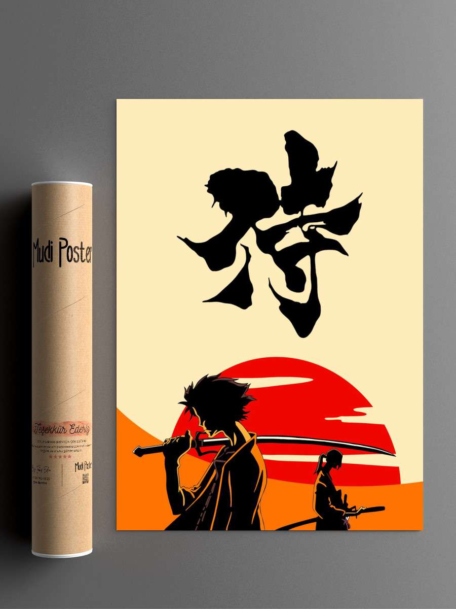 Samurai Champloo Anime Poster Çerçevesiz Yüksek Kalite Anime Duvar Poster