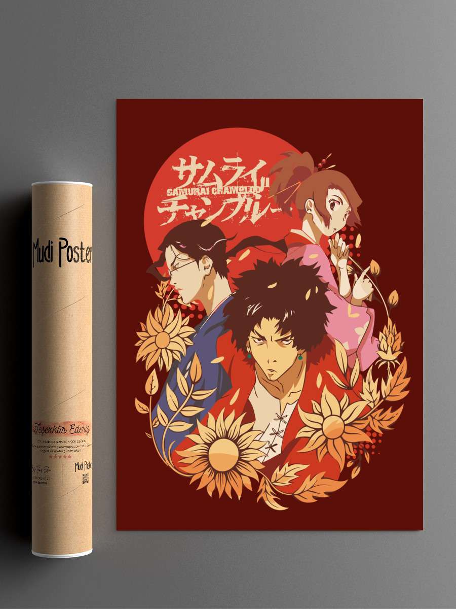 Samurai Champloo Anime Poster Çerçevesiz Yüksek Kalite Anime Duvar Poster