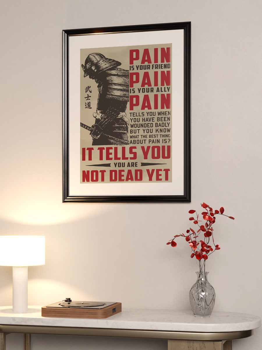 SAMURAI Japan Quote Anime Poster Çerçevesiz Yüksek Kalite Anime Duvar Poster