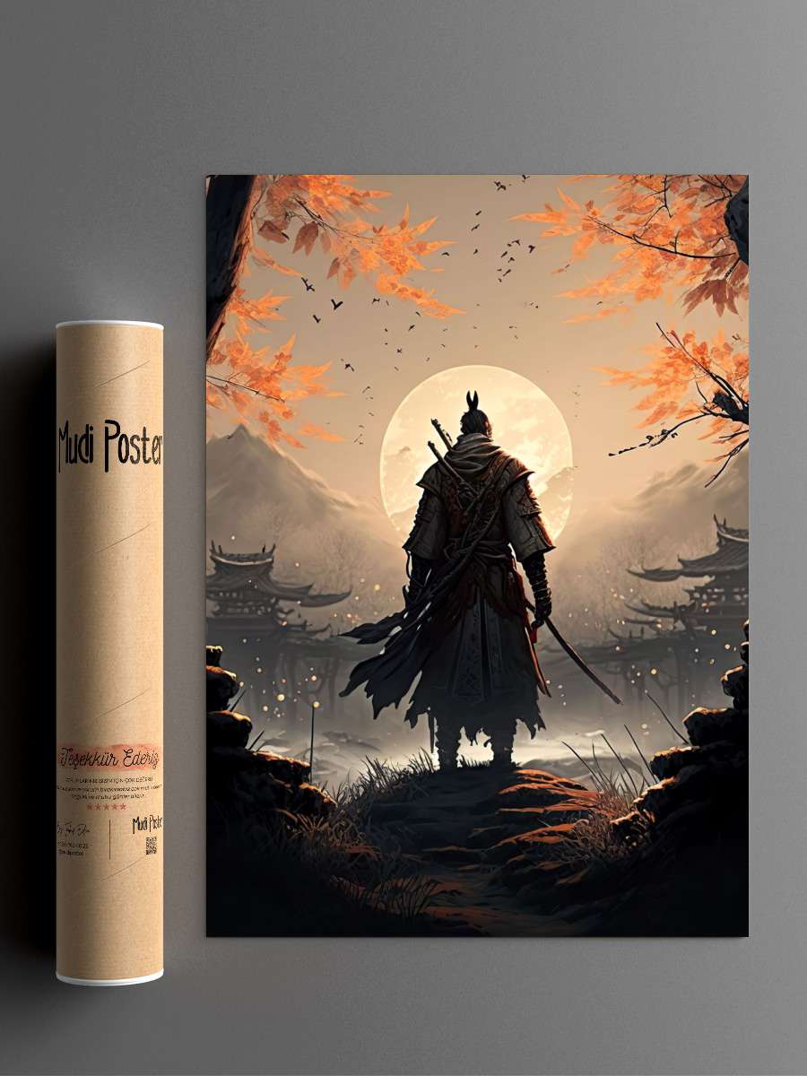 Samurai Anime Poster Çerçevesiz Yüksek Kalite Anime Duvar Poster
