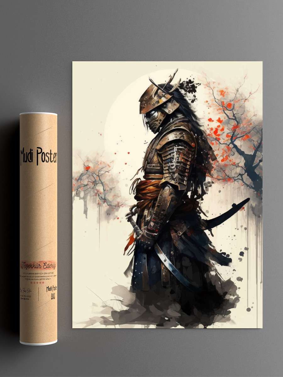 Samurai Anime Poster Çerçevesiz Yüksek Kalite Anime Duvar Poster