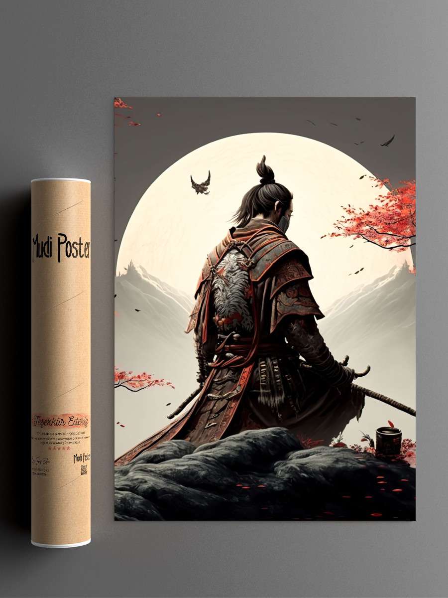 Samurai Anime Poster Çerçevesiz Yüksek Kalite Anime Duvar Poster