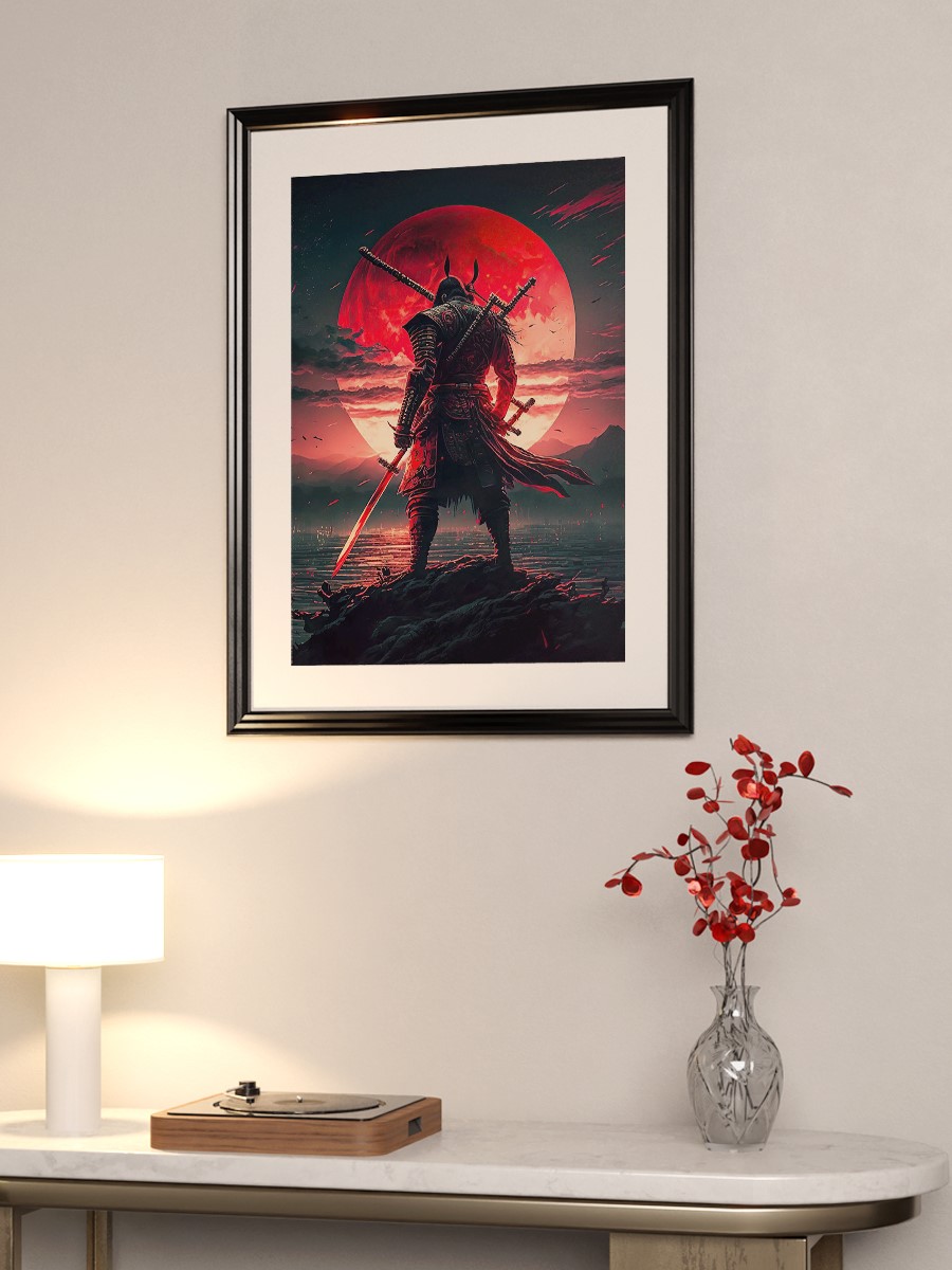 Samurai Anime Poster Çerçevesiz Yüksek Kalite Anime Duvar Poster