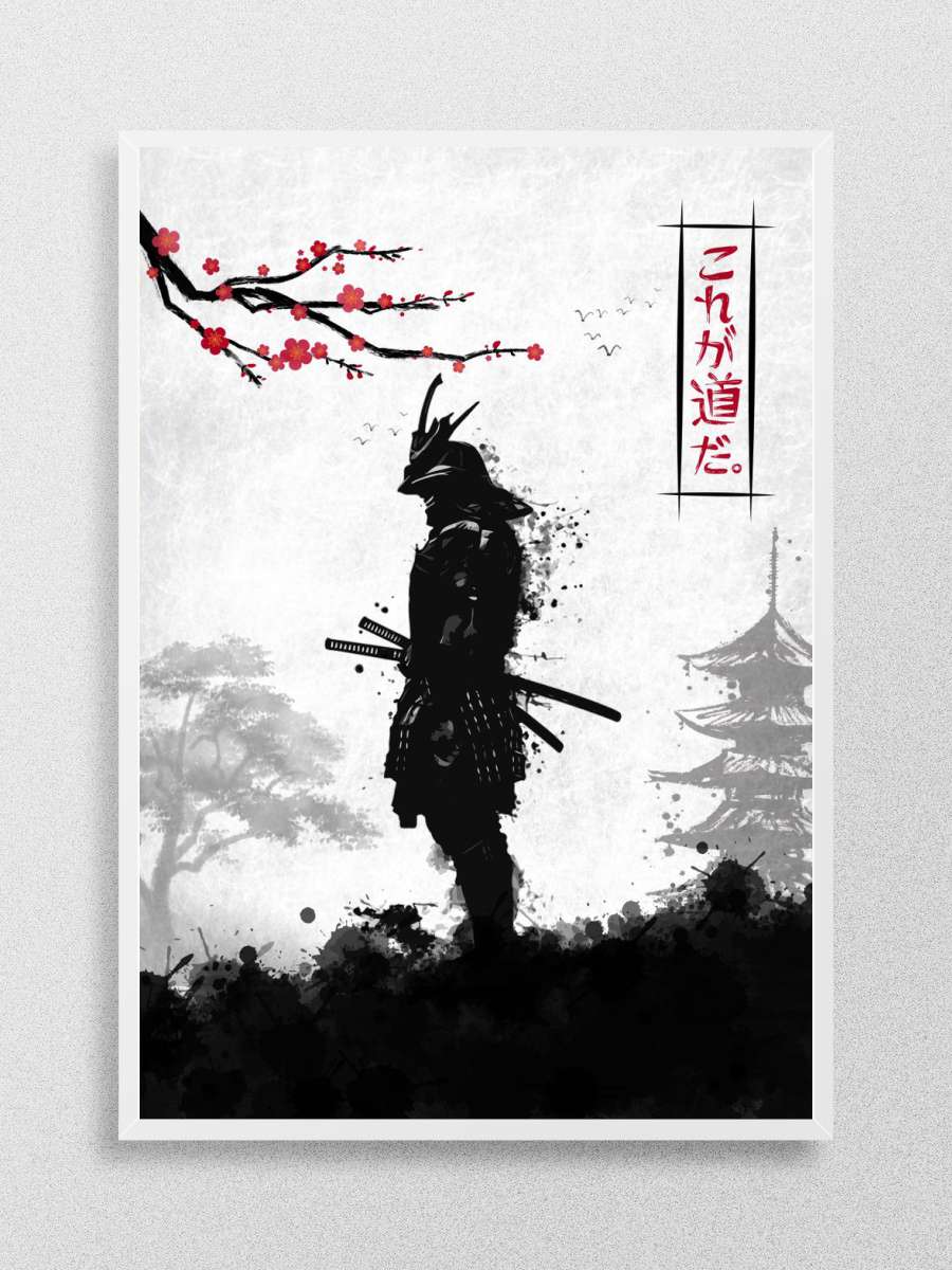 Samurai Warrior Anime Poster Çerçevesiz Yüksek Kalite Anime Duvar Poster