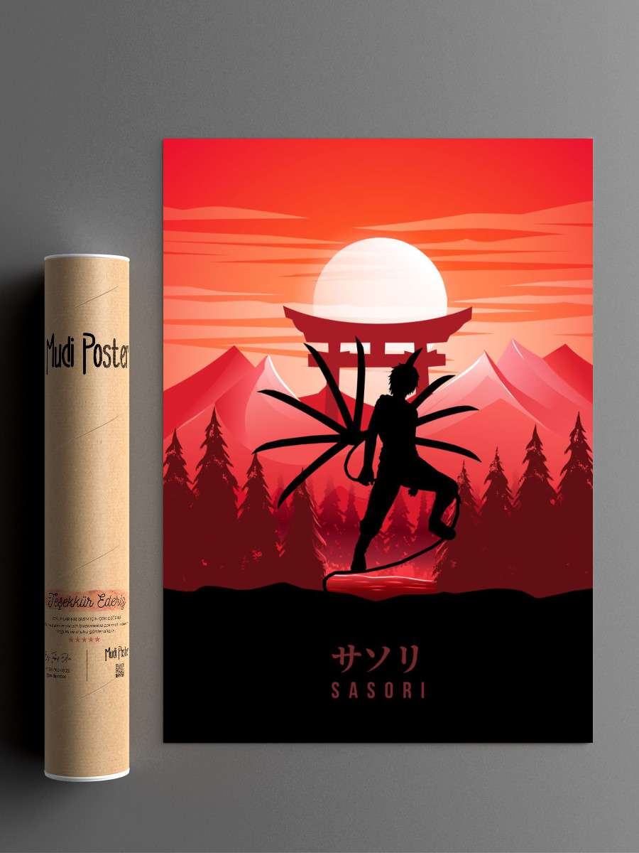 Sasori Anime Poster Çerçevesiz Yüksek Kalite Anime Duvar Poster