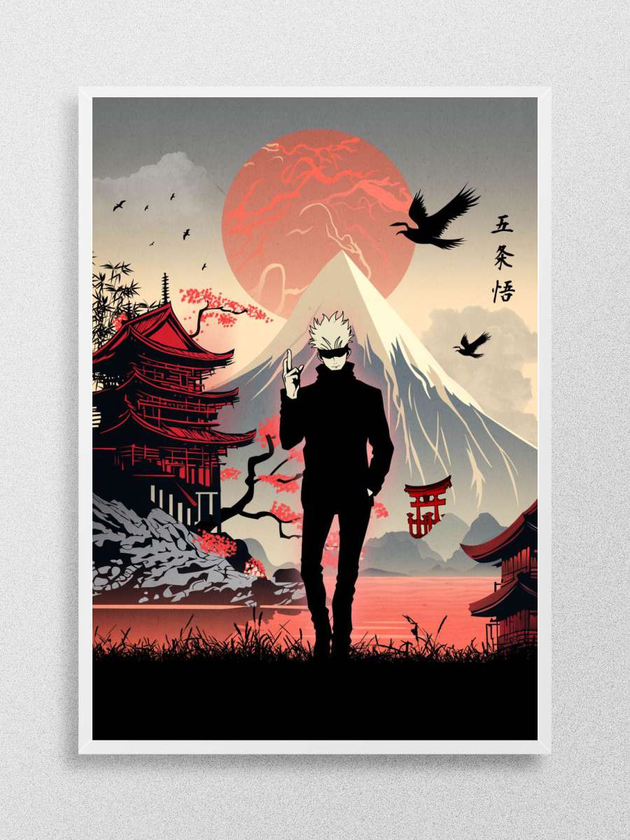 Satoru Gojo Jujutsu Kaisen Anime Poster Çerçevesiz Yüksek Kalite Anime Duvar Poster