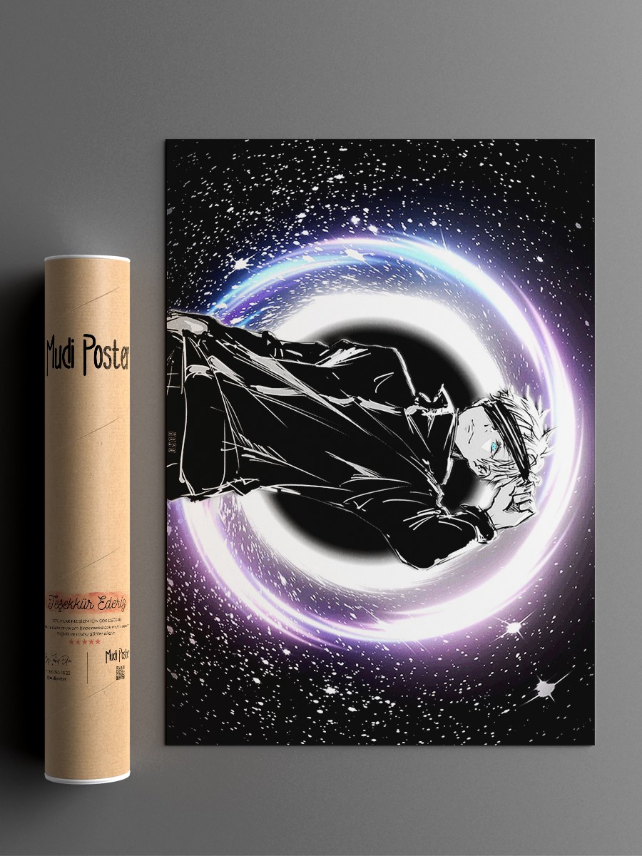 Satoru Gojo Anime Poster Çerçevesiz Yüksek Kalite Anime Duvar Poster