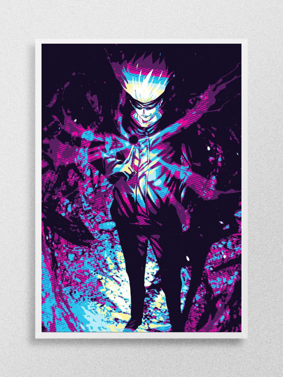 Satoru Gojo Anime Poster Çerçevesiz Yüksek Kalite Anime Duvar Poster