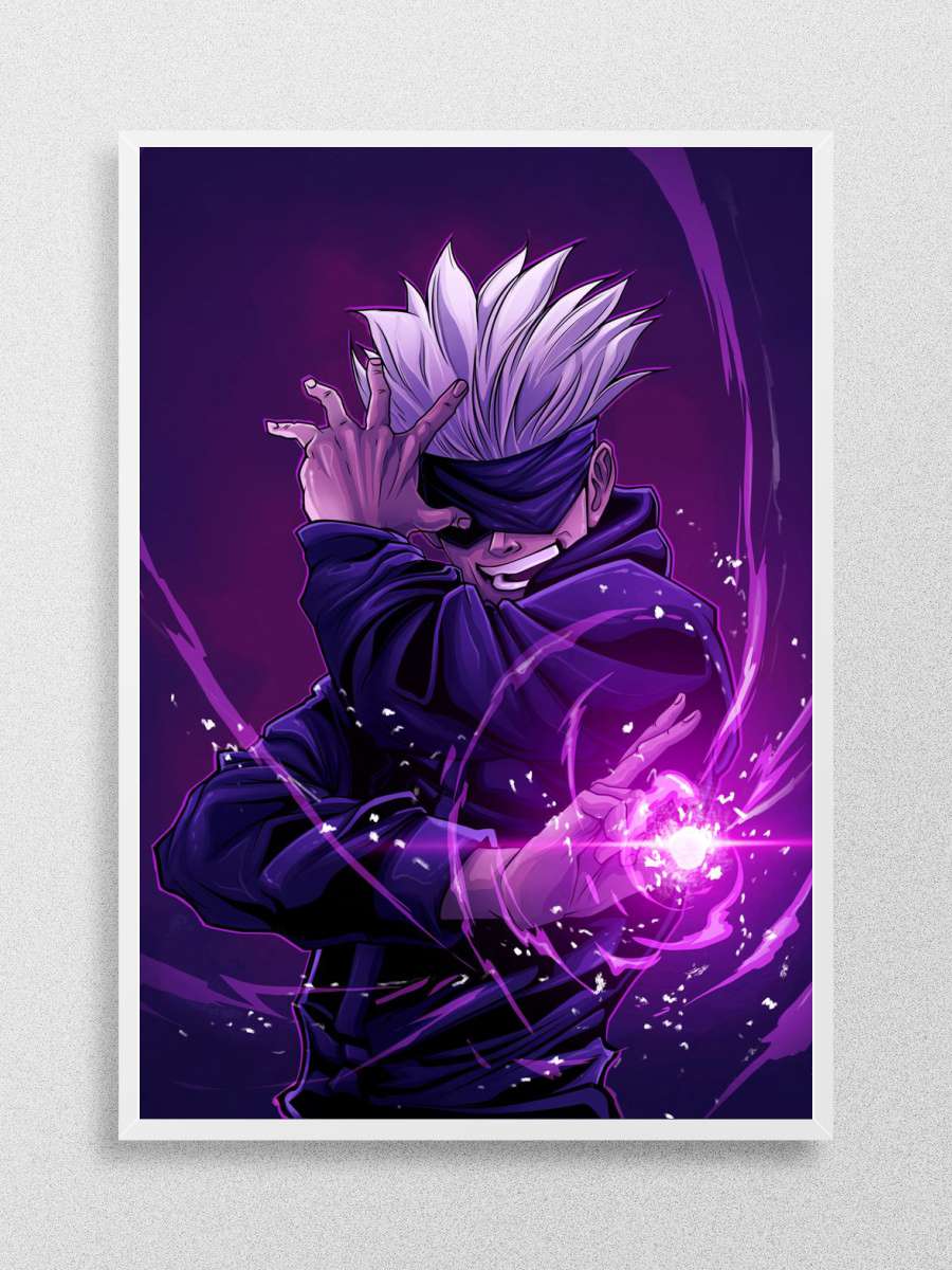 satoru gojo purple power Anime Poster Çerçevesiz Yüksek Kalite Anime Duvar Poster