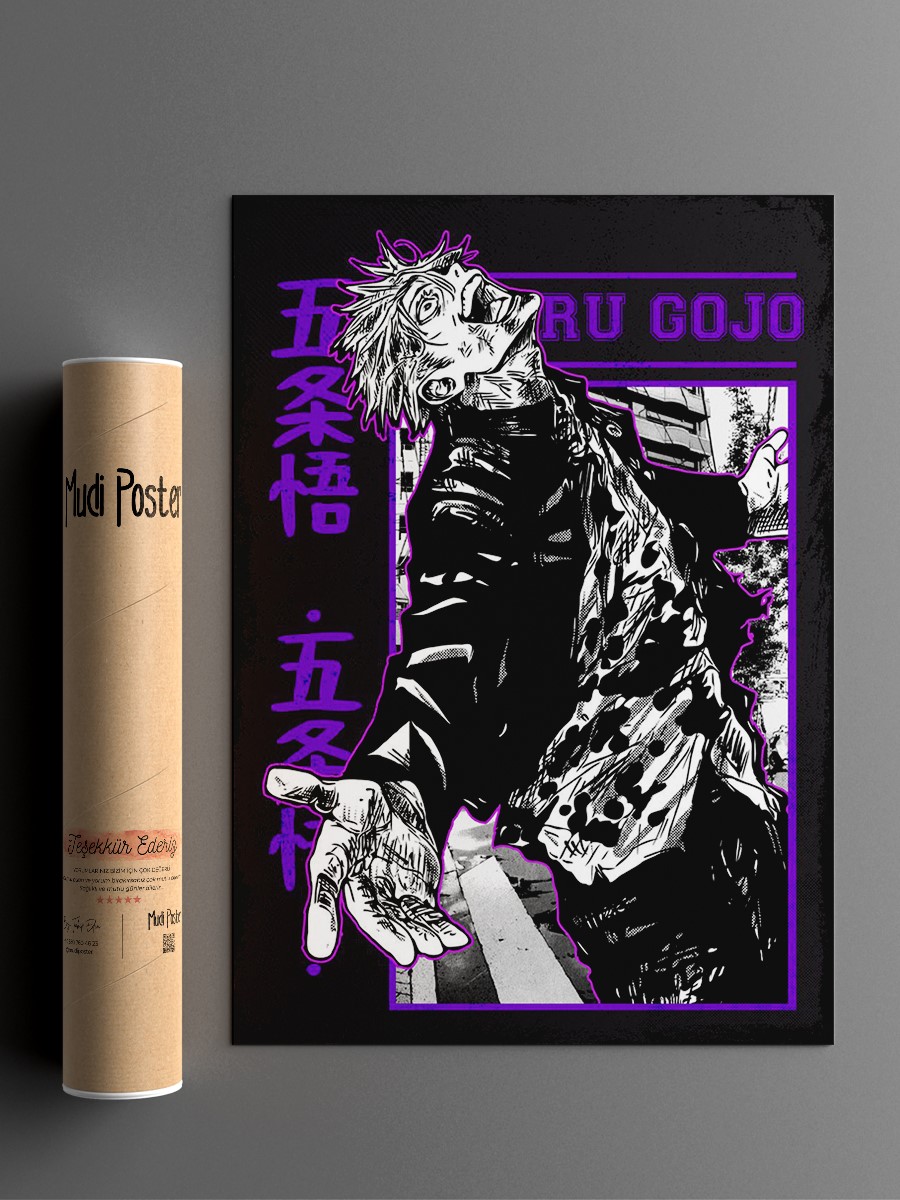Satoru Manga Vers Anime Poster Çerçevesiz Yüksek Kalite Anime Duvar Poster