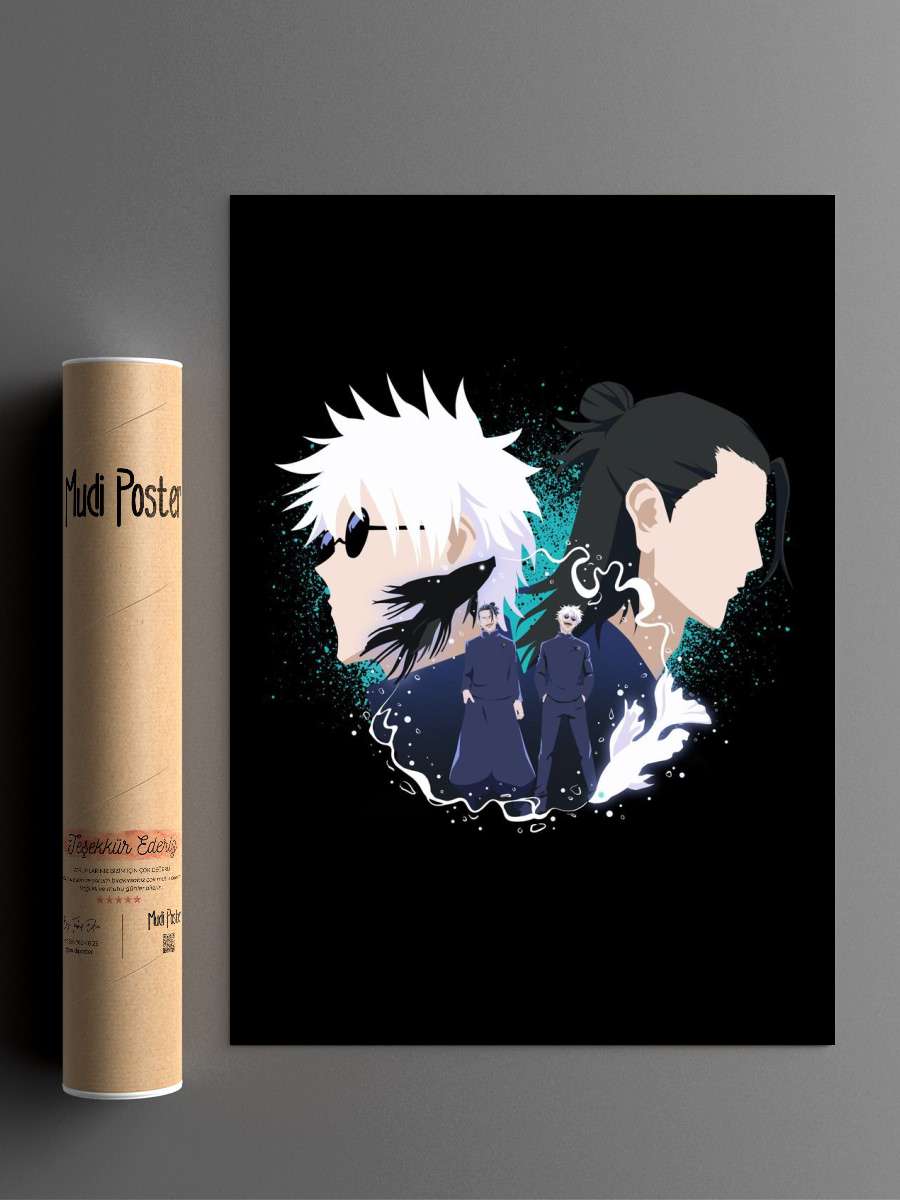 satosugu jjk Anime Poster Çerçevesiz Yüksek Kalite Anime Duvar Poster