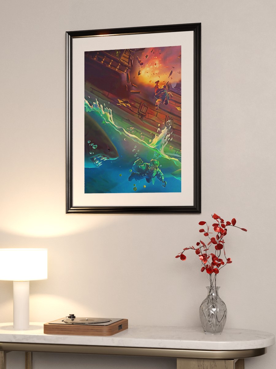 Sea Of Thieves Anime Poster Çerçevesiz Yüksek Kalite Anime Duvar Poster