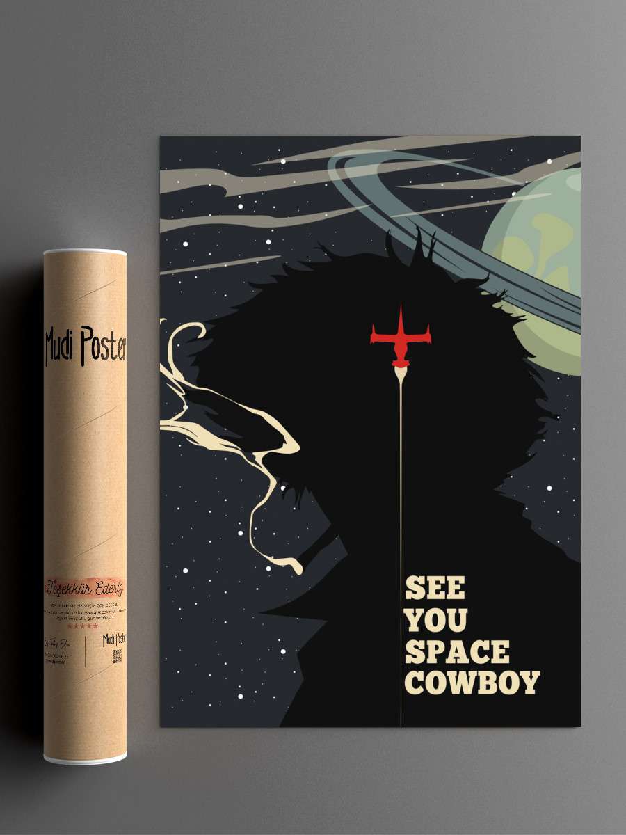 See you Space Cowboy Anime Poster Çerçevesiz Yüksek Kalite Anime Duvar Poster