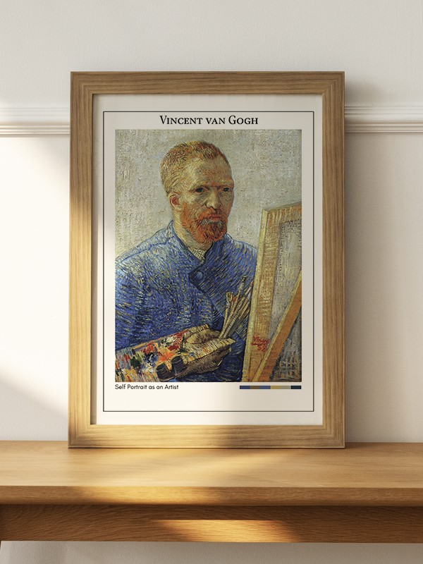 Vincent van Gogh Self Portrait as an Artist Poster
